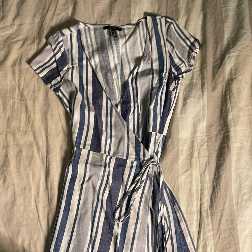 Forever 21 Striped Wrap Around Dress